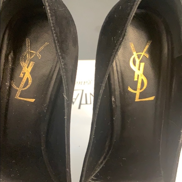 AUTHENTIC CHIC BLACK YSL HEELS! size 7! - Picture 4 of 7